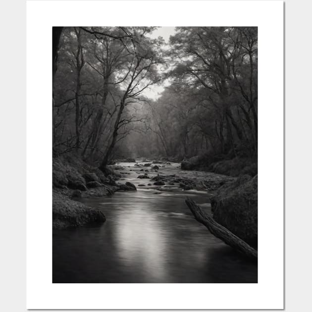 River in the middle of forest Wall Art by deepofficial